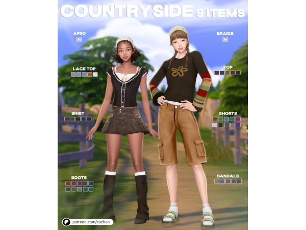 Maxis Match [countryside] by cazhan - The Sims 4 Custom Content