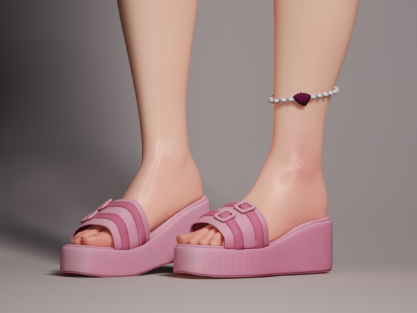 Alpha Sea Foam Anklet - The Sims 4 Custom Content