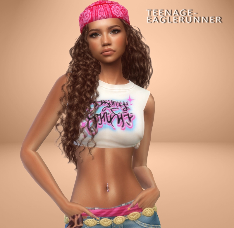 Maxis Match Zendayas Lookbook by teenageeaglerunner - The Sims 4 Custom Content