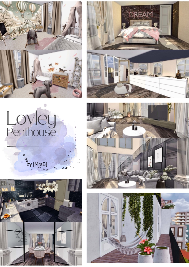 Alpha Lovley Penthouse by MrsBarbiex3 - The Sims 4 Custom Content