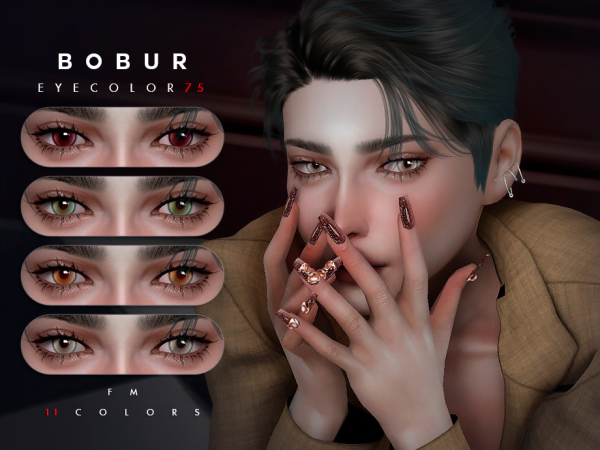 Alpha Colored contact lenses - The Sims 4 Custom Content