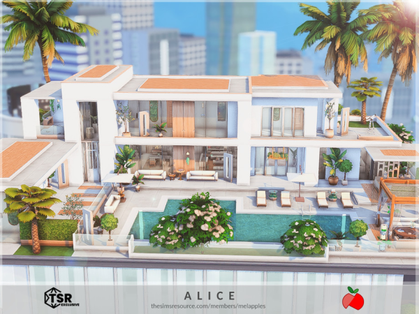 Maxis Match Alice penthouse no - The Sims 4 Custom Content
