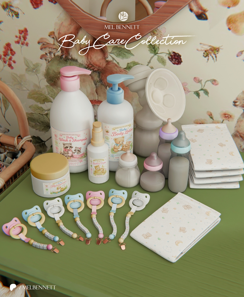 Mix Baby Care Collection by melbennett - The Sims 4 Custom Content