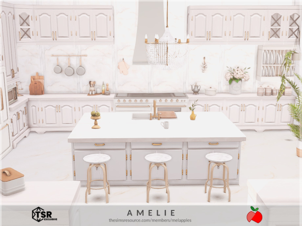 Mix Amelie kitchen - The Sims 4 Custom Content