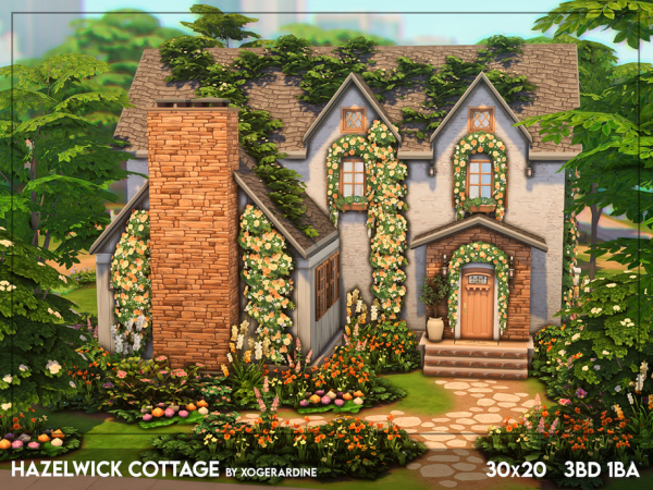 Maxis Match Hazelwick Cottage NO by xogerardine - The Sims 4 Custom Content
