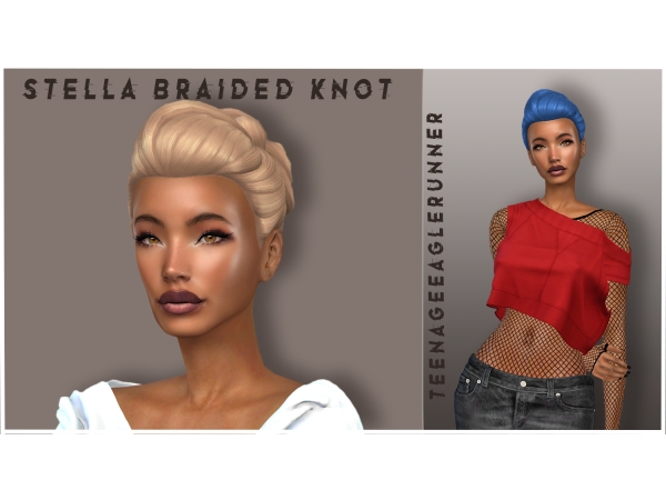 Maxis Match Stella Braided Knot - The Sims 4 Custom Content