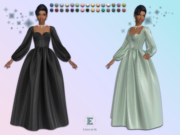 Mix ErinAOK Women's Alexandra Gown 070326 - The Sims 4 Custom Content