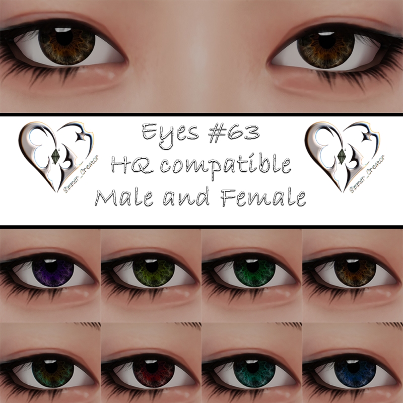 Alpha Eyes 63 by simmer_creator - The Sims 4 Custom Content