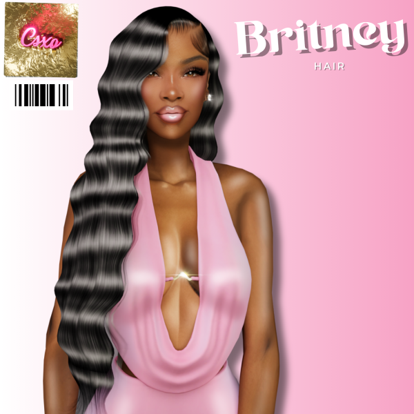 Alpha Britney Hair by simsfinds - The Sims 4 Custom Content