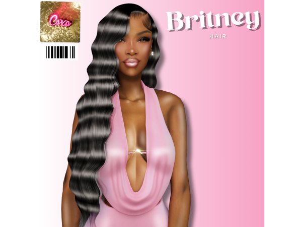 Alpha Britney Hair by cecesimsxo - The Sims 4 Custom Content