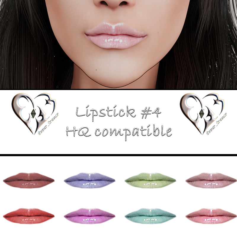 Alpha Lipstick 4 by simmer_creator - The Sims 4 Custom Content