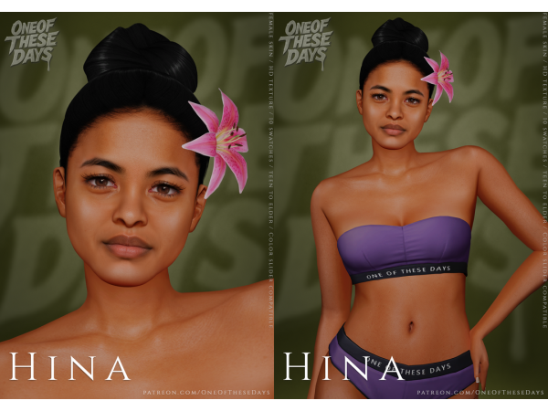 Alpha Hina SKIN SKINOVERLAY tray files - The Sims 4 Custom Content