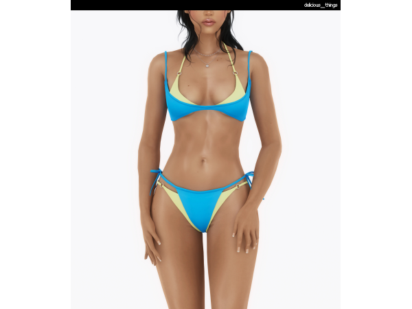 Alpha Mix and Match Layered Bikini by delicious things - The Sims 4 Custom Content