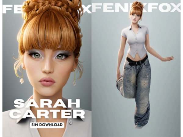 Alpha Sarah Carter - The Sims 4 Custom Content