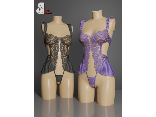 Alpha BillionProject Velise Lingerie - The Sims 4 Custom Content