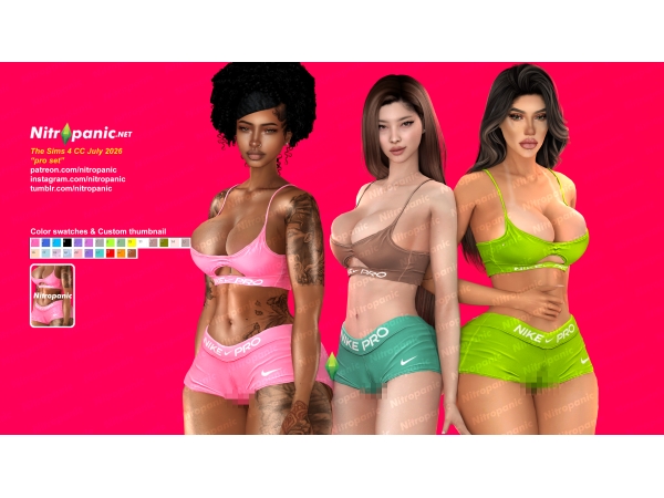 Alpha Nitropanic_Pro Set Squish - The Sims 4 Custom Content