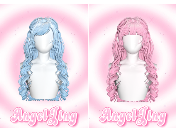 Maxis Match AngelJingH6 Side Swept Bangs Roman Curls - The Sims 4 Custom Content