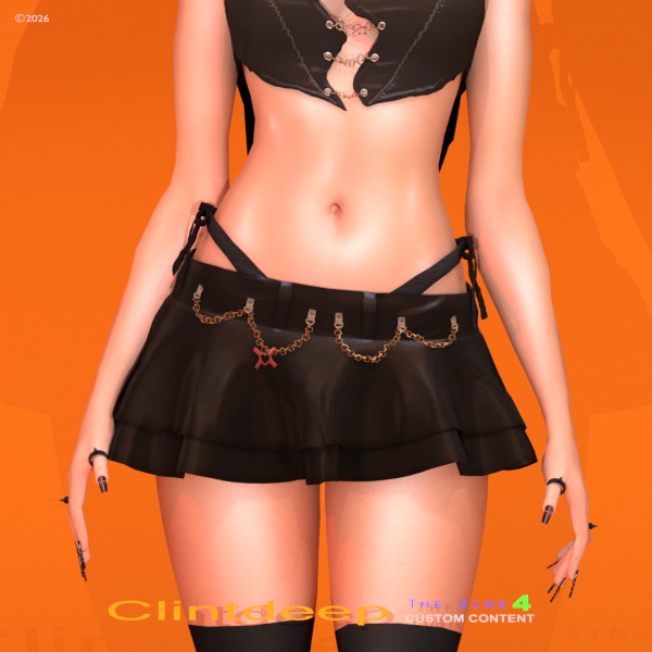 Alpha Clintdeep Mariana Skirt by clintdeep - The Sims 4 Custom Content