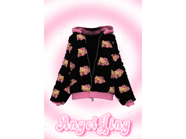 Maxis Match AngelJing甜心黑客 Kitty 羽 - The Sims 4 Custom Content