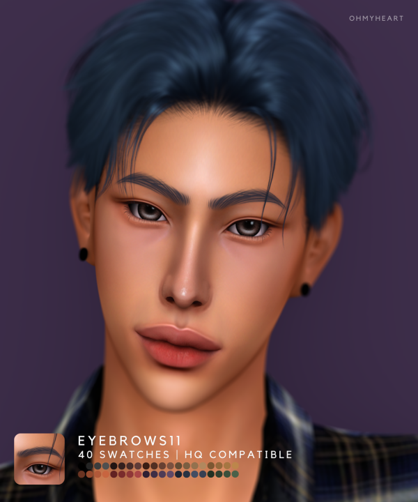 Mix ohmyheart brows11 by ohmyheart - The Sims 4 Custom Content