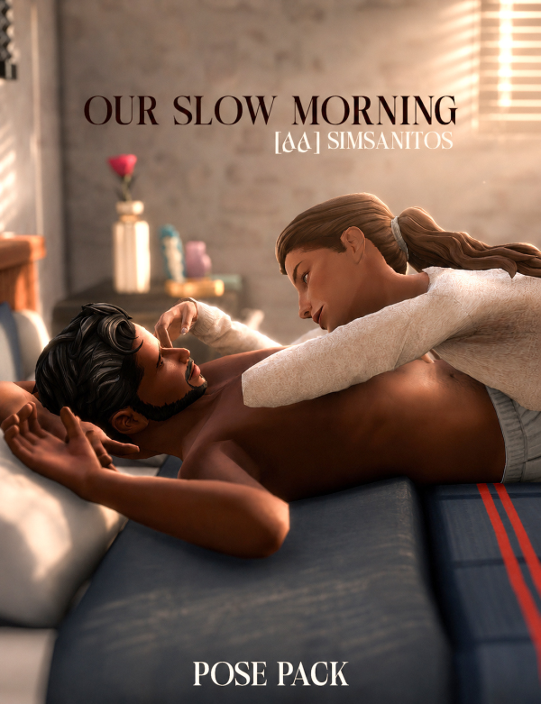 Mix [AA] OUR SLOW MORNING POSE PACK by simsfinds - The Sims 4 Custom Content