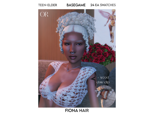 Maxis Match fiona hair by orchiona_ - The Sims 4 Custom Content