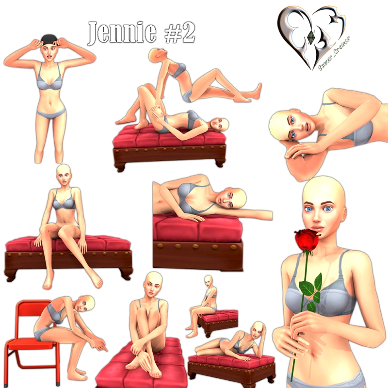 Mix Jennie 2 by simmer_creator - The Sims 4 Custom Content