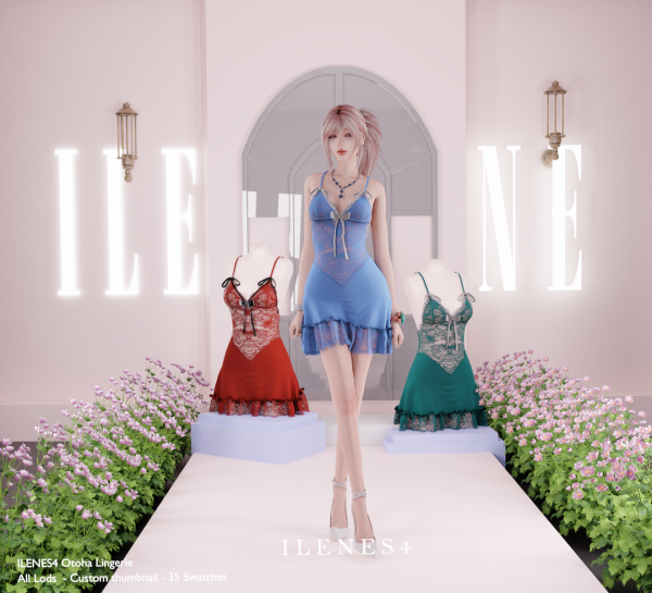 Alpha ILN Otoha Lingerie by ilenes4 - The Sims 4 Custom Content