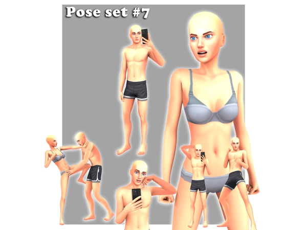 Mix Pose set 7 - The Sims 4 Custom Content