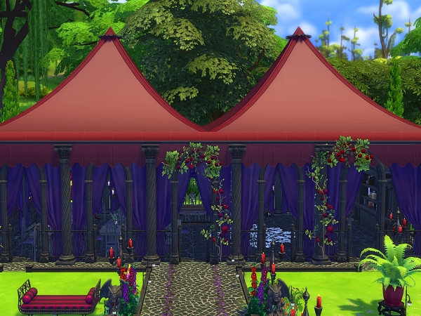Alpha Goth Wedding Build Set - The Sims 4 Custom Content
