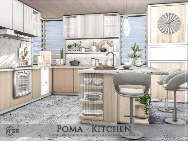 Alpha Poma Kitchen - The Sims 4 Custom Content