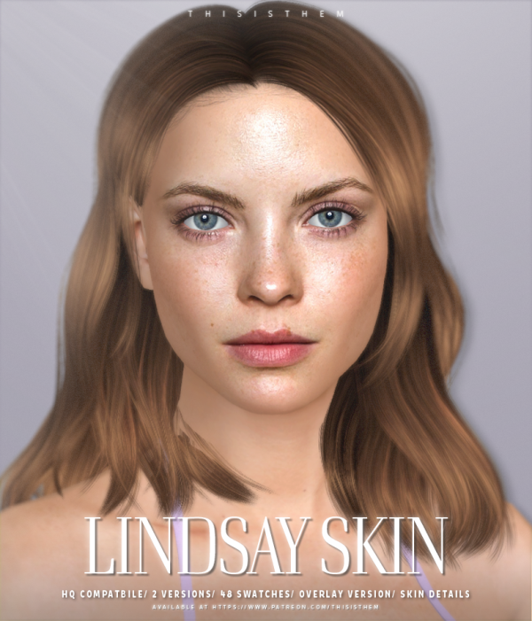 Alpha Lindsay Skin Sim by simsfinds - The Sims 4 Custom Content