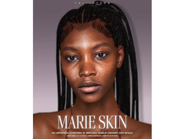 Alpha Marie Skin Skin by thisisthem - The Sims 4 Custom Content