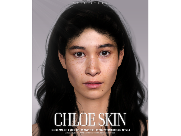 Alpha Chloé Skin Sim by thisisthem - The Sims 4 Custom Content