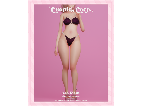Alpha cuupid corp sea foam set - The Sims 4 Custom Content