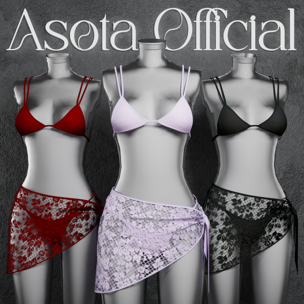 Alpha [ASOTA OFFICIAL] Santana Bikini by asotaofficial - The Sims 4 Custom Content