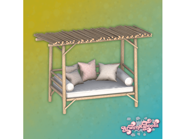 Alpha Marabor Canopy Daybed - The Sims 4 Custom Content
