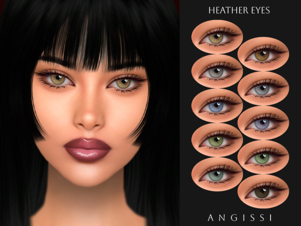 Alpha Heather Eyes by ANGISSI - The Sims 4 Custom Content