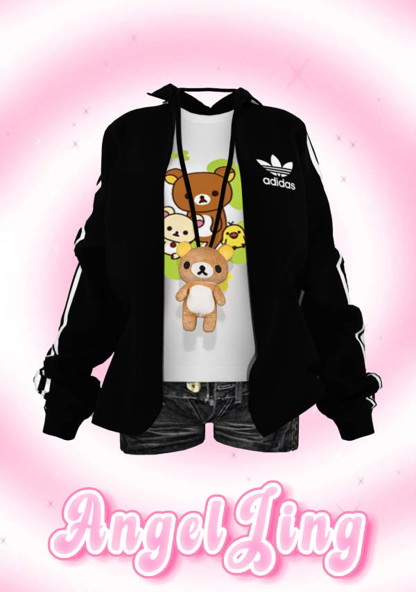 Alpha AngelJing 阿迪外套轻松熊内搭 by simsfinds - The Sims 4 Custom Content