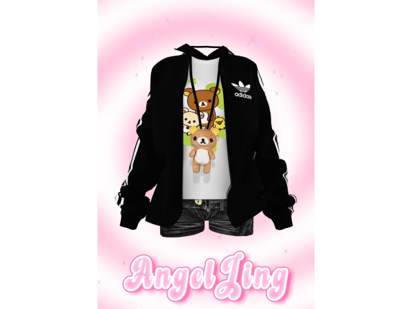 Alpha AngelJing 阿迪外套轻松熊内搭 - The Sims 4 Custom Content