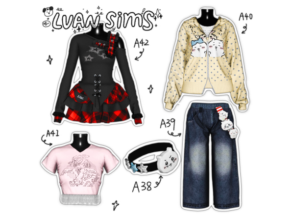 Alpha [LVAN]Collection 3 A28 A39 A40 A41 A42 - The Sims 4 Custom Content