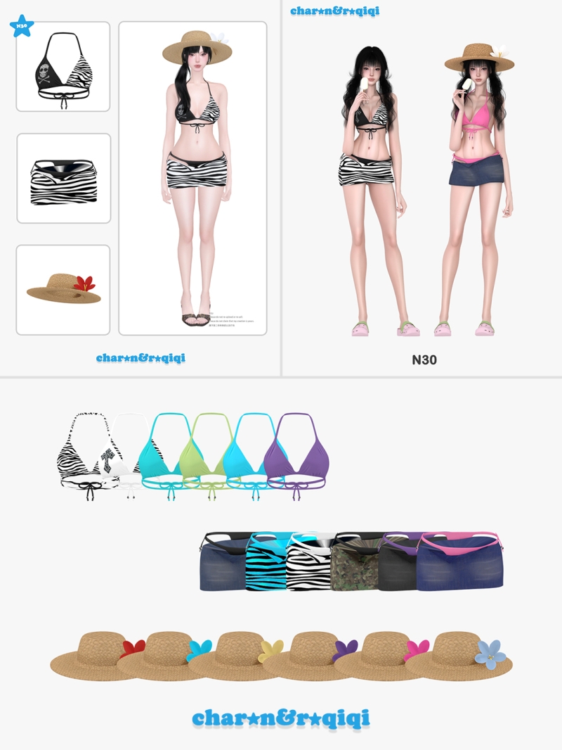 Mix [charonroqiqi]N30ingameblender by roqiqi - The Sims 4 Custom Content