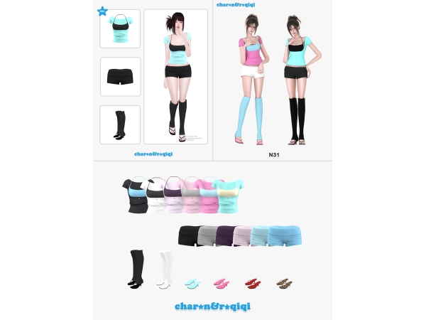 Mix [charonroqiqi]N31 - The Sims 4 Custom Content