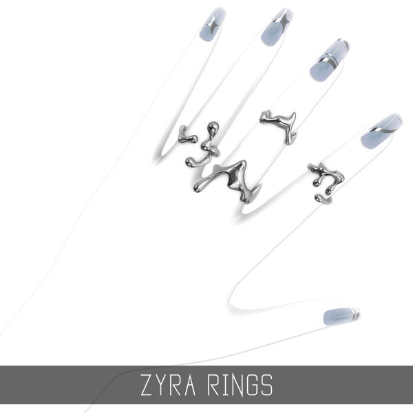 Alpha ZYRA RINGS by simsfinds - The Sims 4 Custom Content