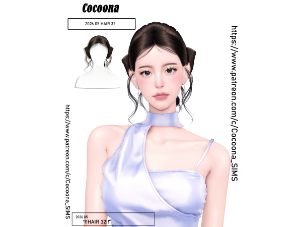 Alpha Cocoona_HAIR 32 - The Sims 4 Custom Content