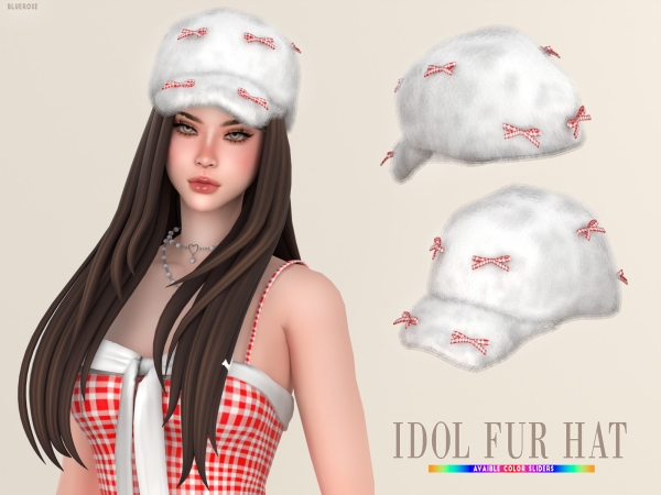 Mix Idol fur hat Bluerose x EnriqueS4 - The Sims 4 Custom Content