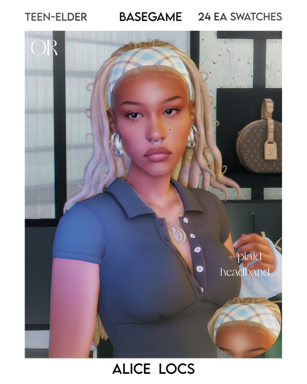 Maxis Match Alice Locs by simsfinds - The Sims 4 Custom Content