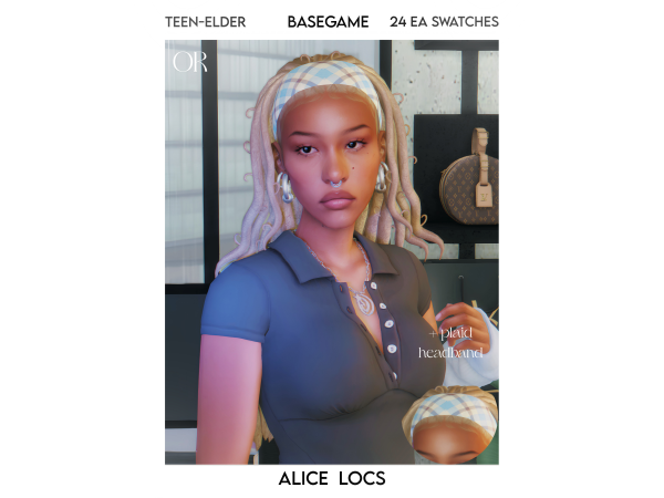Maxis Match Alice Locs by orchiona_ - The Sims 4 Custom Content