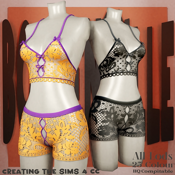 Alpha Boe_Olivia Ningtyas Outfit Lace by boegenville - The Sims 4 Custom Content