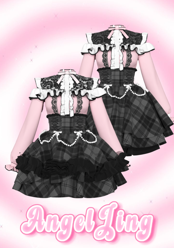 Alpha AngelJing 蕾系连衣裙 by simsfinds - The Sims 4 Custom Content